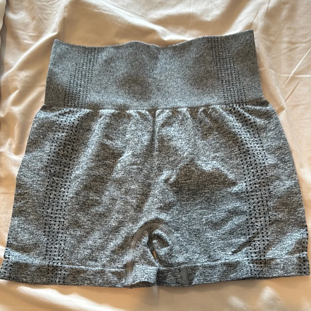 Amazon Essentials Gray Athletic Shorts with Ribbed Waistband